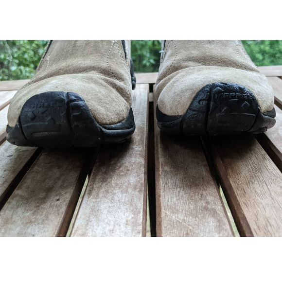 Merrell Womens Jungle Moc Classic Taupe Waterproof Slip-On Shoe size 6.5 - Picture 11 of 12